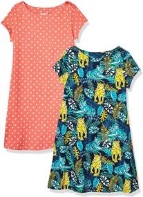 img 3 attached to Rainbow Short Sleeve Toddler Clothing and Dresses by Spotted Zebra
