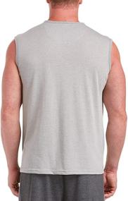 img 1 attached to 💪 An Unbeatable Performance: Amazon Essentials Performance Cotton Muscle Shirts for Men