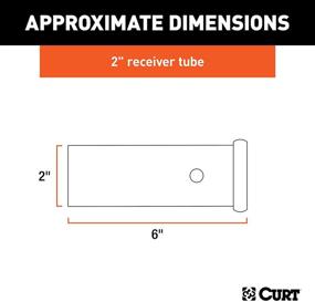 img 3 attached to 🚚 CURT 49060 Raw Steel Trailer Hitch Receiver Tube - 2-Inch x 6-Inch Weld-On: Product Review, Features & Purchase