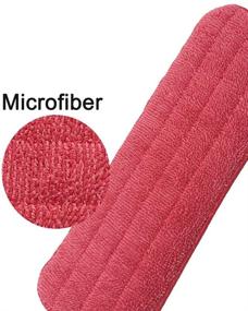 img 3 attached to 🔴 8-Pack Microfiber Spray Mop Replacement Heads: Reusable Refills for Wet/Dry Mops, Fits Floor Care System - red