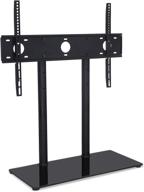 📺 mount-it! adjustable tabletop tv stand with tempered glass base | universal fit for 600x400 vesa patterns | height-adjustable television replacement stand (mi-846) logo