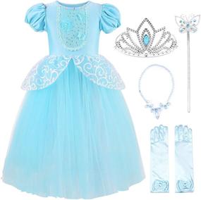 img 4 attached to Enchanting Princess Costume Birthday Accessories by Uhdear: Bring Your Fairytale Party to Life!