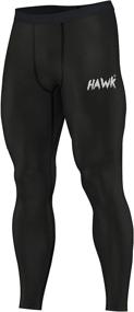 img 4 attached to 🏋️ Hawk Sports Compression Pants for Men - Base Layer Running Workout Muay Thai Jiu Jitsu MMA BJJ Spats Leggings Tights