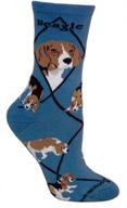 beagle women's argyle socks by wheel house designs (size 6-8.5 shoes) логотип