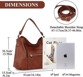 img 2 attached to RAVUO Handbags Designer Handbag Top Handle Women's Handbags & Wallets for Hobo Bags