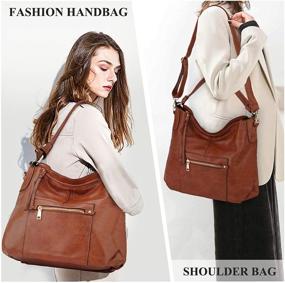 img 3 attached to RAVUO Handbags Designer Handbag Top Handle Women's Handbags & Wallets for Hobo Bags
