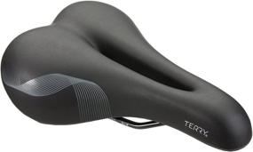 img 4 attached to 🚲 Terry Cite Y Bike Saddle: Ultimate Comfort for Men - Flexible & Comfortable Design, Sit Bone Support, Shock Absorbing Elastomers, Low Profile & Flat Top