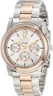 ⌚️ stylish and sophisticated: invicta women's 11736 angel silver dial two tone stainless steel watch logo