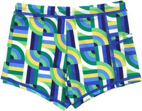 img 3 attached to UPF 50+ Swim Trunks for Kids - SwimZip Euro Shorties Available in Various Colors