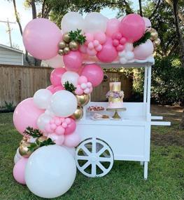 img 1 attached to 🎀 Beaumode Hot Pink and Gold Garland Arch Kit: Perfect Decor for Girls 1st Birthday, Wedding, Bridal Shower, Baby Shower, Holidays & Grand Entrance