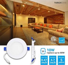 img 3 attached to 💡 Фонарь Torchstar Essential Ultra Thin LED Can Killer Downlight: Разблокируйте мощь эффективного освещения