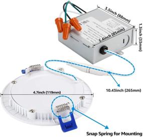 img 2 attached to 💡 Фонарь Torchstar Essential Ultra Thin LED Can Killer Downlight: Разблокируйте мощь эффективного освещения