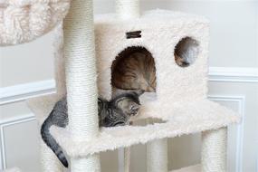 img 1 attached to Aeromark International Armarkat Mult-Level Cat Tree Hammock Bed Review: A6901, Beige, 69'' Height - The Ultimate Climbing Center for Cats and Kittens