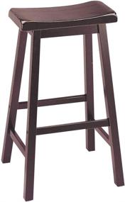 img 4 attached to 🪑 ACME Gaucho Bar Stool (Set of 2) - Walnut - 29-inch Seat Height