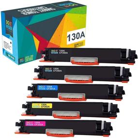 img 4 attached to 🖨️ Do it Wiser High-Yield Toner Set Compatible with HP 130A CF350A for Laserjet Pro Color MFP M176, M177, M177fw Printers - Black Cyan Magenta Yellow, Pack of 5