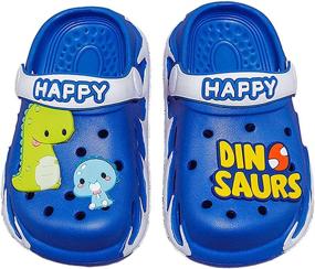 img 4 attached to JUXI Toddler Sandals Slippers Numeric_8 Boys' Shoes - Clogs & Mules
