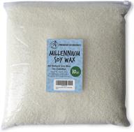 🕯️ natural soy wax for candle making - american soy organics millennium wax - 10 lb bag logo