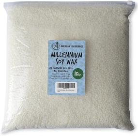 img 3 attached to 🕯️ Natural Soy Wax for Candle Making - American Soy Organics Millennium Wax - 10 lb Bag