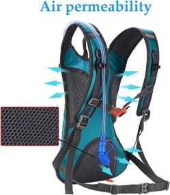 img 2 attached to 🎒 Roptat 2L Hydration Backpack Pack with Cooling Insulation - Lightweight Water Backpack for Women and Men, Ideal for Running, Riding, Biking