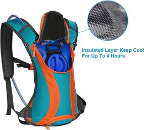 img 3 attached to 🎒 Roptat 2L Hydration Backpack Pack with Cooling Insulation - Lightweight Water Backpack for Women and Men, Ideal for Running, Riding, Biking