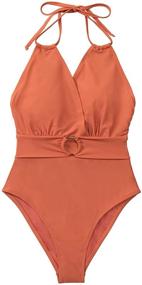 img 3 attached to CUPSHE Womens Swimsuit Backless Bathing Women's Clothing and Swimsuits & Cover Ups