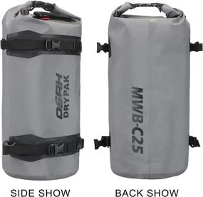 img 4 attached to Waterproof Motorcycle Duffle Tail Bag - Perfect for Motorcycling, Hiking, Cycling, Travel, Camping, Outdoor and Boating with Reflective Luggage Feature