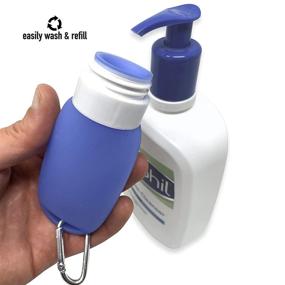 img 1 attached to 🧳 Carabiner Toiletries Containers with Silicone Seal - Approved for Travel