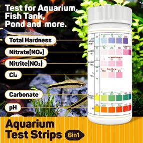 img 1 attached to 🐠 6-in-1 TESPERT Aquarium Test Strips Kit: Accurate Fish Tank, Pond Testing - 125 Strips Pack for Total Hardness, Nitrate, Natrite, Chlorine, Carbonate & pH