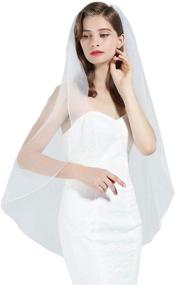 img 4 attached to Pencil Fingertip Length Bridal Wedding Accessories: A Must-Have for Elegance
