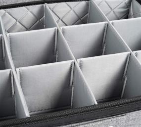 img 1 attached to Coffee Mug and Tea Cup Storage Box, Holds Up To 12, Fully Padded Interior, Robust Construction (Grey)