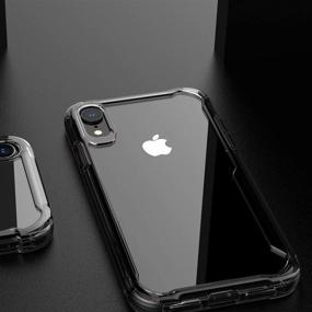 img 3 attached to 📷 EFFENX Clear iPhone XR Case - Protective Bumper Cover, Shockproof with Professional Camera Protection, Anti-Scratch Transparent Design (Black Clear)