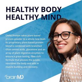 img 3 attached to 🌱 Dr. Amen brainMD Omni Protein Chocolate - 2.38 lbs - Plant-Based Protein Powder for Energy & Exercise Recovery - Vegan, Vegetarian, Sugar-Free, Gluten-Free - 30 Servings