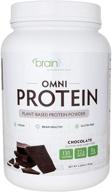 🌱 dr. amen brainmd omni protein chocolate - 2.38 lbs - plant-based protein powder for energy & exercise recovery - vegan, vegetarian, sugar-free, gluten-free - 30 servings logo