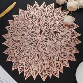 img 4 attached to 🌸 Blooming Centerpiece: Mabbcoo Placemats for Stylish Food Service Decor