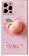 🍑 soft squishy 3d peach fruit protective kawaii case for iphone 7 plus 8 plus - whh decompression finger pinch cute iphone 7 plus 8 plus case ([2 style] peach) logo