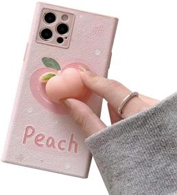 img 2 attached to 🍑 Soft Squishy 3D Peach Fruit Protective Kawaii Case for iPhone 7 Plus 8 Plus - WHH Decompression Finger Pinch Cute iPhone 7 Plus 8 Plus Case ([2 Style] Peach)