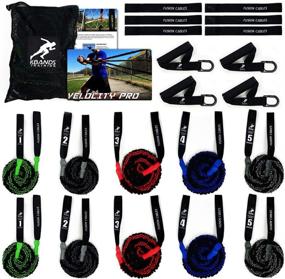 img 4 attached to ⚾ Enhance Your Baseball and Softball Skills with Kbands Fusion Cables Velocity Trainer - Resistance Arm Bands for Strength and Velocity