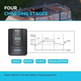 img 2 attached to Renogy Rover 60 Amp MPPT Solar Charge Controller: All-in-One Adjustable LCD Display for Gel, Sealed, Flooded, Lithium Batteries