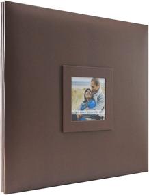 img 3 attached to 📸 MCS MBI Earthtones Collection Scrapbook Album - Branch Brown (860097): 13.5x12.5 Inches, 12x12 Inch Pages, Photo Opening Included