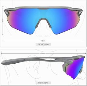 img 3 attached to 🕶️ TR90 Unbreakable Frame Polarized Anti-UV400 Cycling Glasses: Protect Your Eyes during Sports