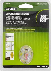 img 2 attached to 🖼️ Hillman 122370 No Stud Picture Hanger, 1" - Innovative Solution for Easy Wall Hanging