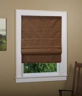 🌑 thermal blackout cordless roman shade 30x63 inch in cocoa color from green mountain vista logo