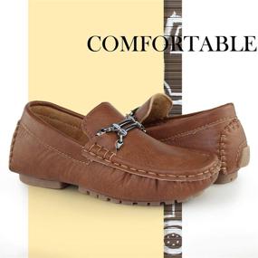 img 3 attached to Мальчики Casual Loafer Moccasin Driver Shoes от Hawkwell - Стильные мокасины