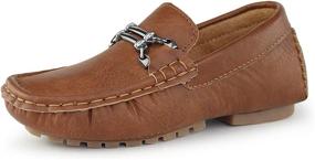 img 4 attached to Мальчики Casual Loafer Moccasin Driver Shoes от Hawkwell - Стильные мокасины