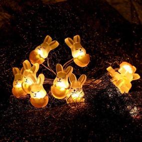 img 3 attached to Easter Rabbit String Light Bunny Decoration with 30 LED Lights - 10 Feet Cute Rabbit String Light Fairy Lights for Bedroom, Party, Indoor, Birthday, Wedding Decor