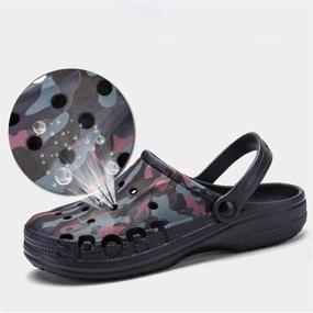 img 1 attached to PHILDA Camo Lightweight Slippers - Men's Anti Slip Shoes