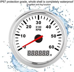 img 1 attached to Водонепроницаемая подсветка дисплея тахометра Akozon