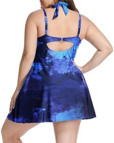 img 3 attached to Stylish LALAGEN Womens Swimdress Swimsuit Tankini for Women's Clothing in Swimsuits & Cover Ups