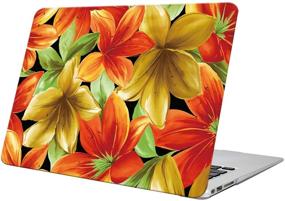 img 4 attached to 🌺 YMIX Hard Plastic Protective Case for MacBook Pro 13" A1278 - Hibiscus Flower Design