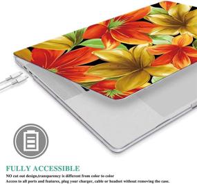 img 2 attached to 🌺 YMIX Hard Plastic Protective Case for MacBook Pro 13" A1278 - Hibiscus Flower Design